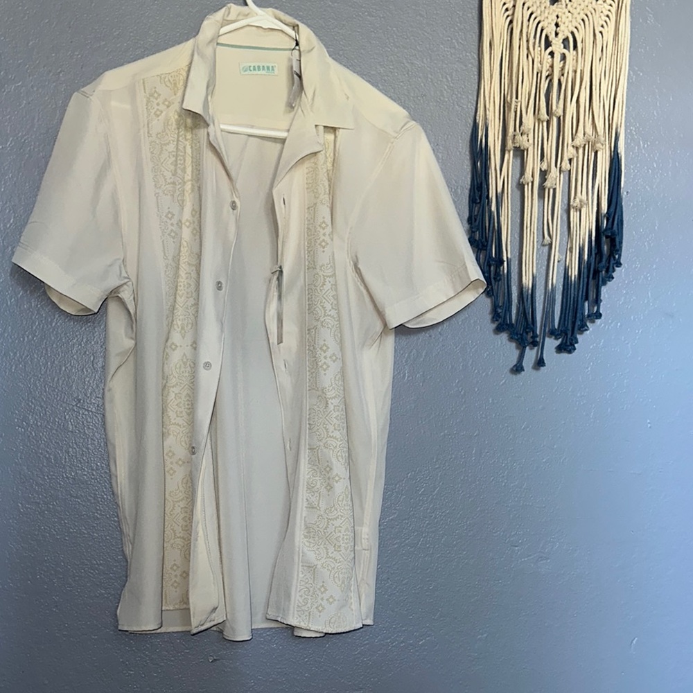Cubavera Ivory Short Sleeve Shirt